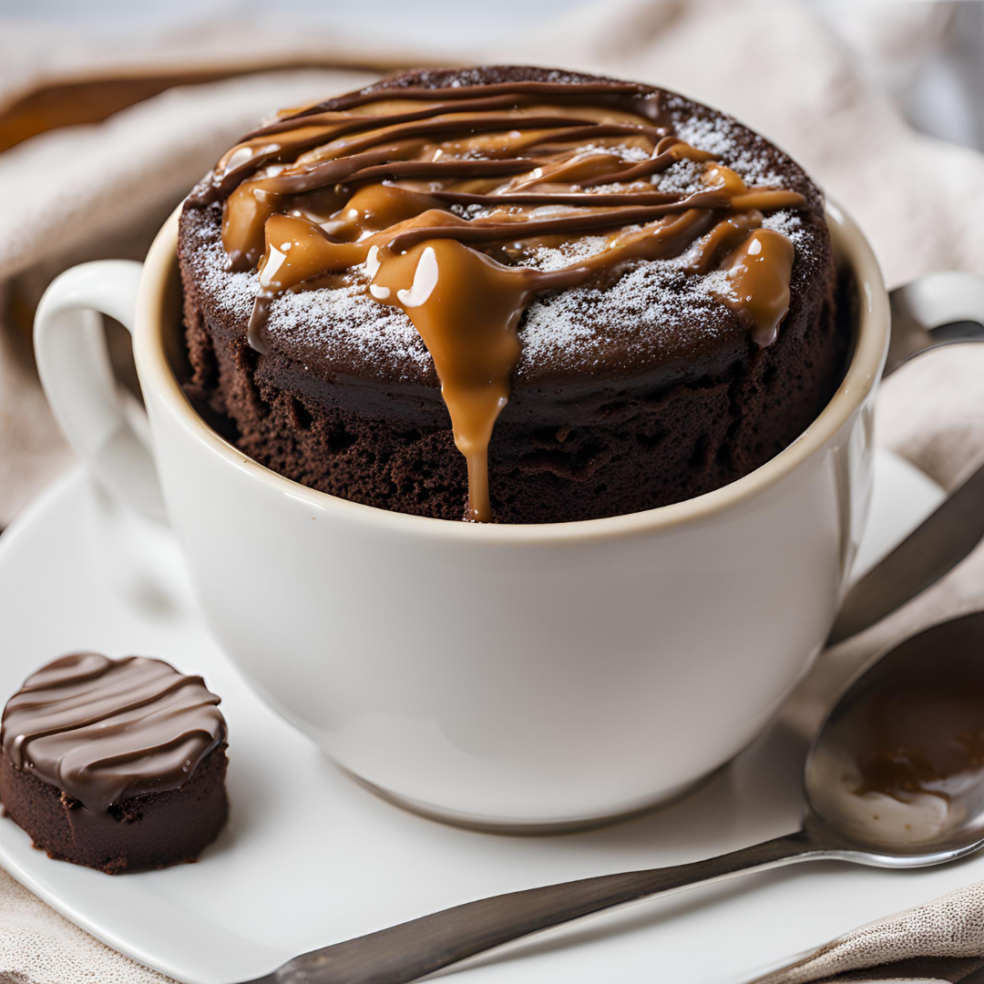 Chocolate Caramel Mug Cake